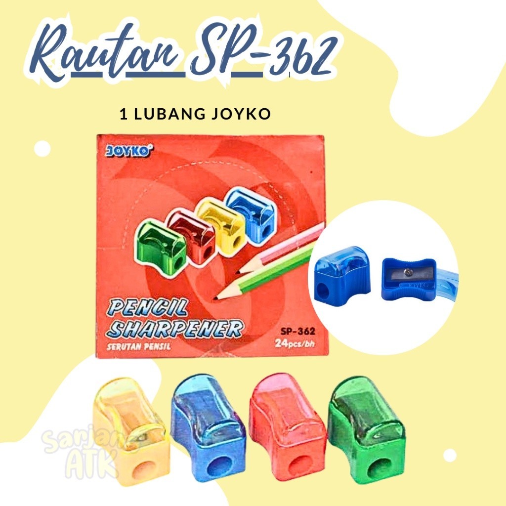 Jual Rautan Putar / Sleper Pensil Joyko SP-362 Pastel | Shopee Indonesia