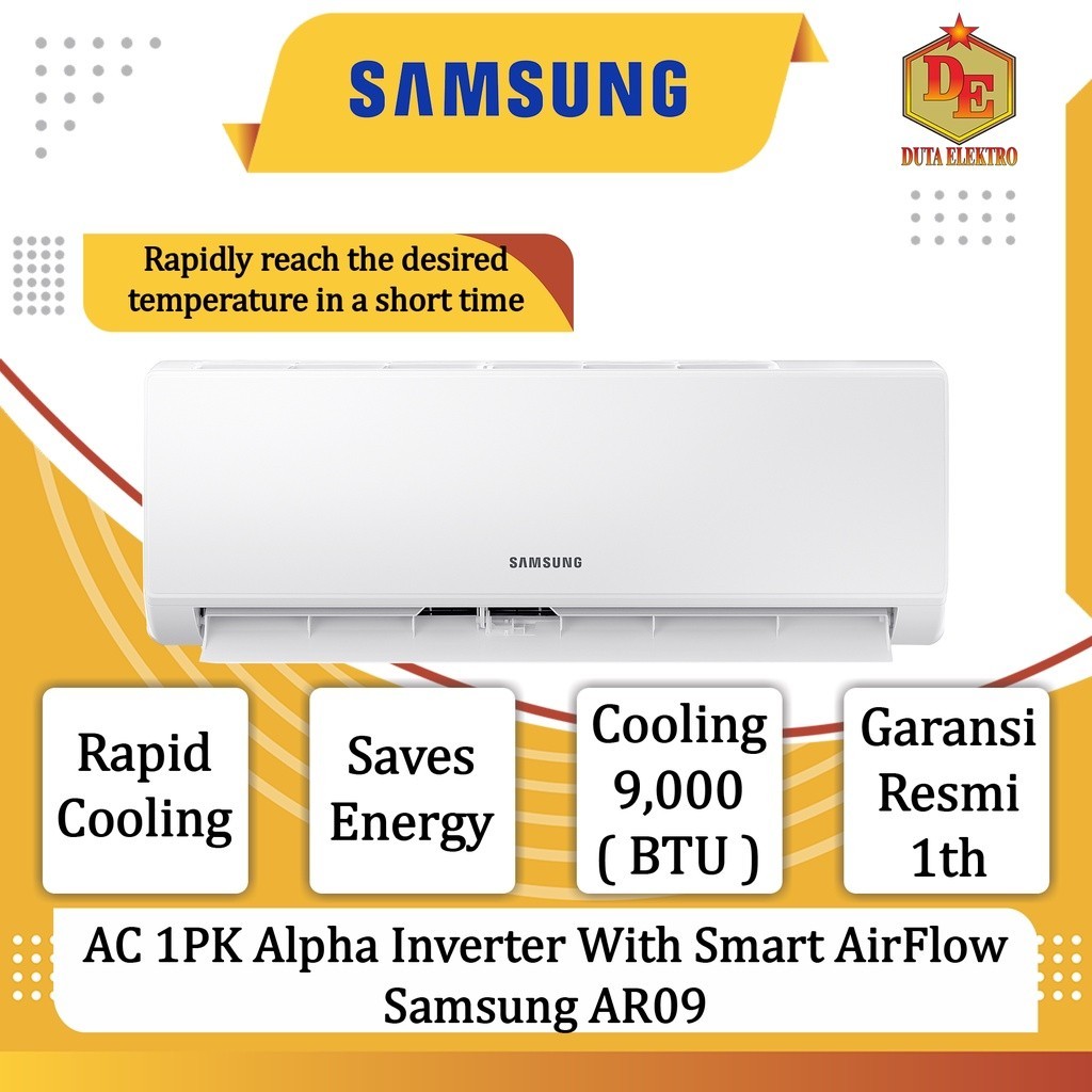 Jual PROMO HARI RAYA AC 1PK Alpha Inverter With Smart AirFlow Samsung F ...