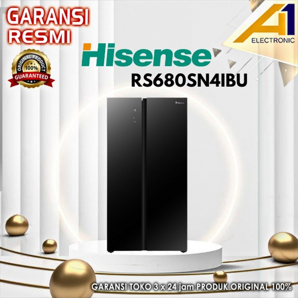 Jual Hisense Kulkas Rs680sn4ibu Rs 680sn4ibu Side By Side 620 Liter Shopee Indonesia 0008