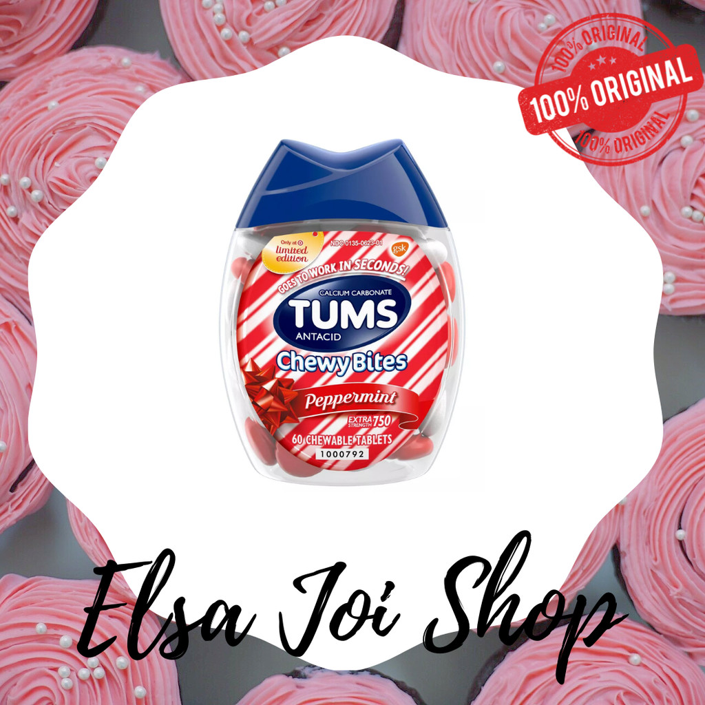 Jual ELSAJOISHOP - Tum s Chewy Bites Peppermint Extra Strength 750 - 60 ...