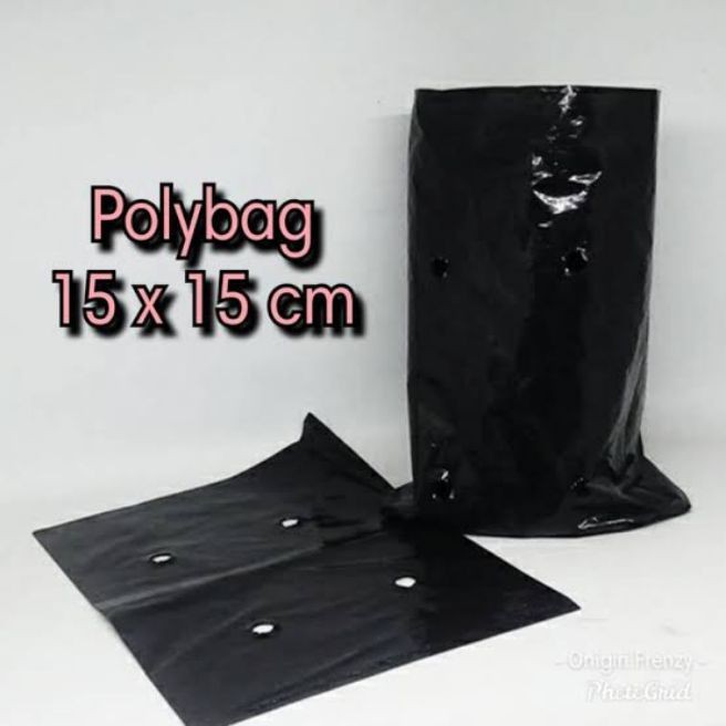 Jual Polibek semai untuk tanaman ukuran 15x15cm isi 50pcs / polibek ...