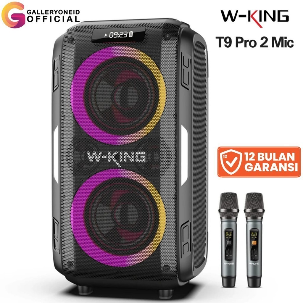 Jual Speaker Bluetooth Karaoke WKING T9 Pro 2 Mic Wireless Portable ...