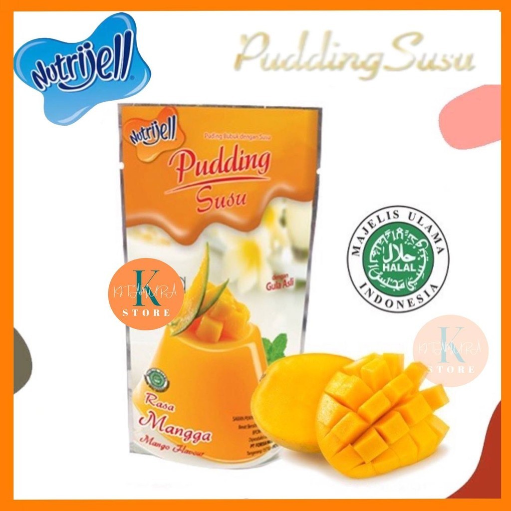 Jual NUTRIJELL PUDDING Bubuk Susu Rasa MANGGA NUTRIJEL PUDING Mango ...