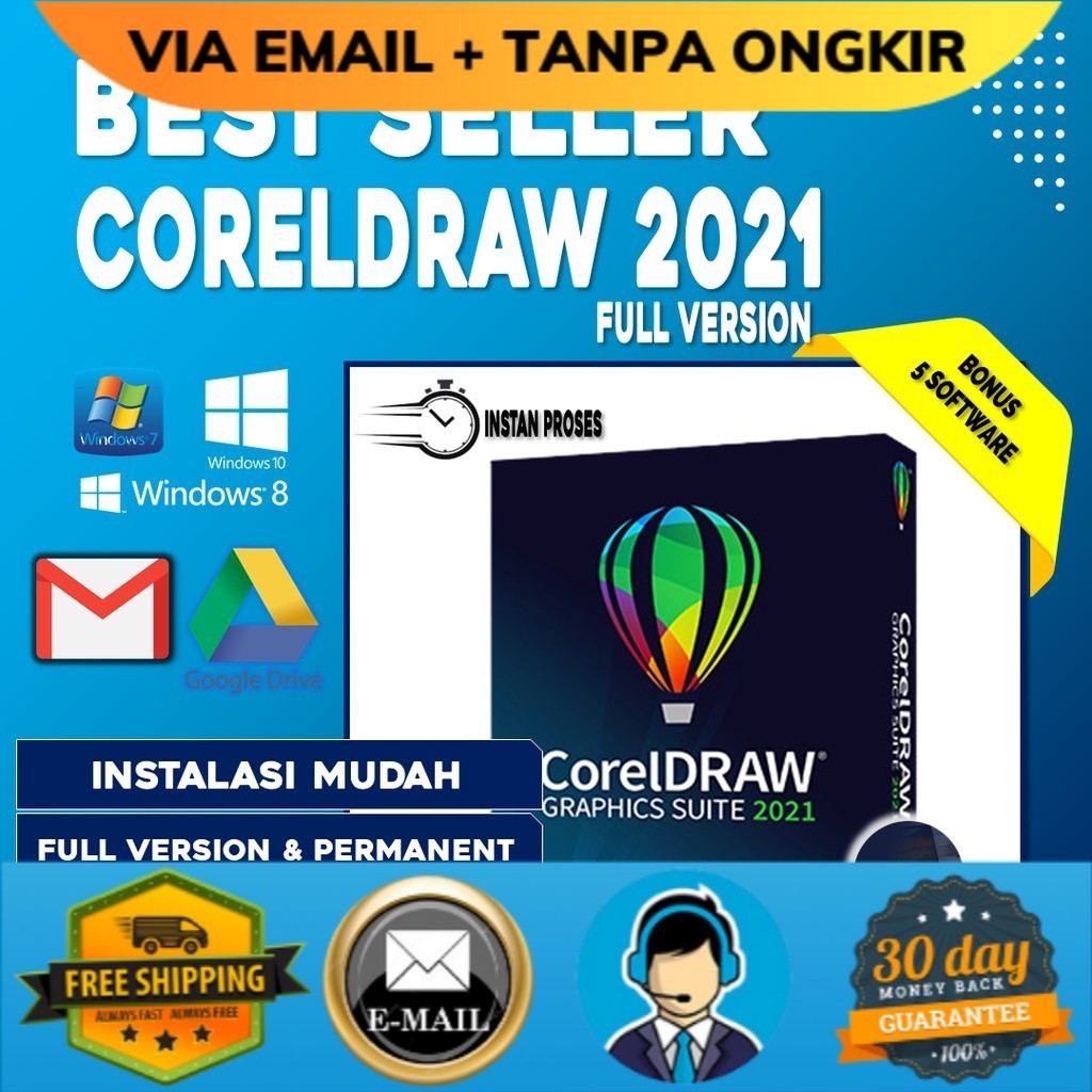 Jual CorelDRAW 2021 Full Version Permanent Corel Draw Graphic Suites ...