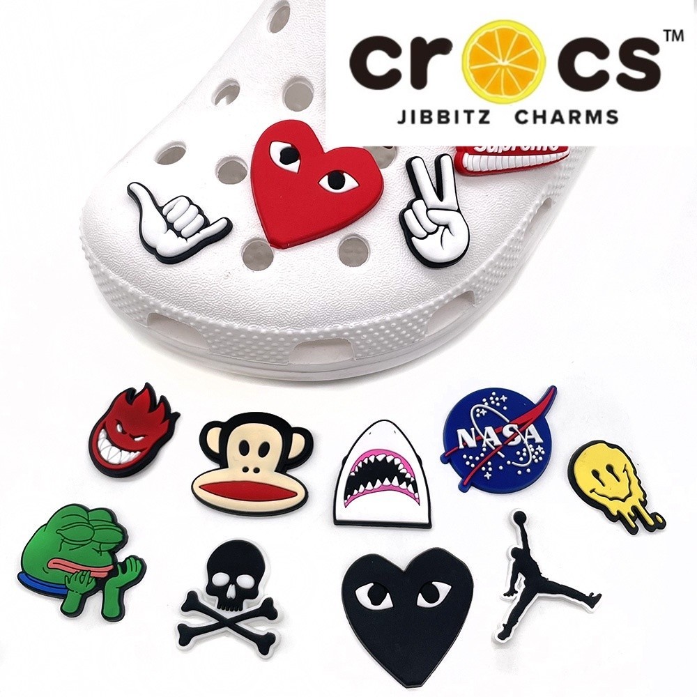 Jual Crocs Jibbitz 050 Pin Sandal Hiu Supreme Love Tengkorak z Cewek Perempuan Keren Hiasan Sendal Flat Flip Flop Slop Charm Charms Pengait Cantolan Sepatu Tempelan MARKIBE Shopee Indonesia