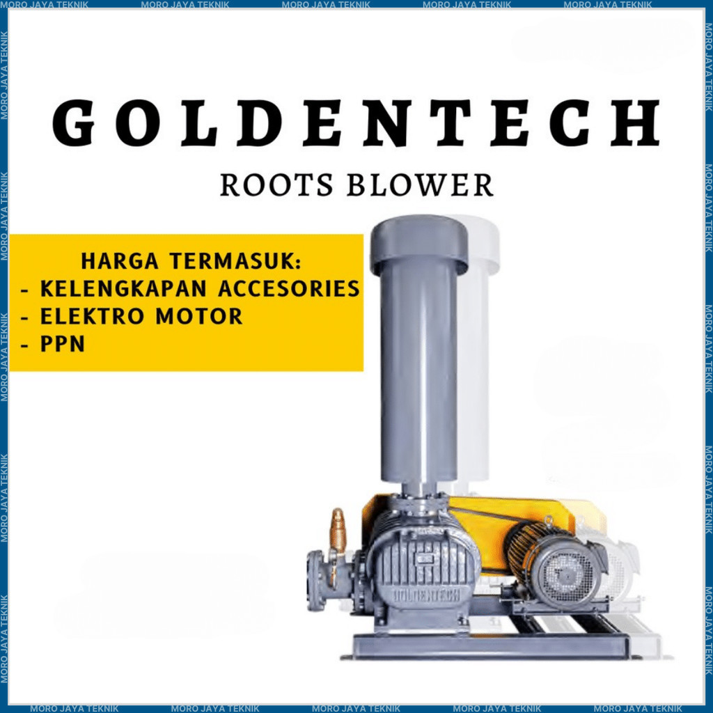 Jual Root Blower Goldentech GT 150 40Hp Aerasi Tambak Nila Ipal ...