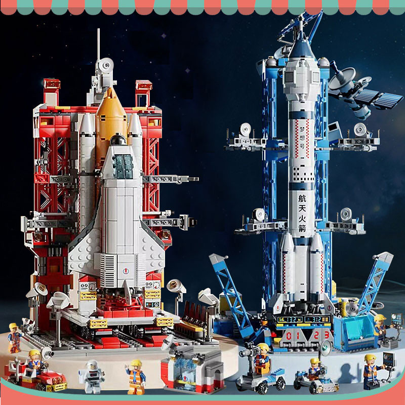 Jual Aden Nano Block Brick Rocket Kotak Pesawat Ulang-alik Peluncuran ...