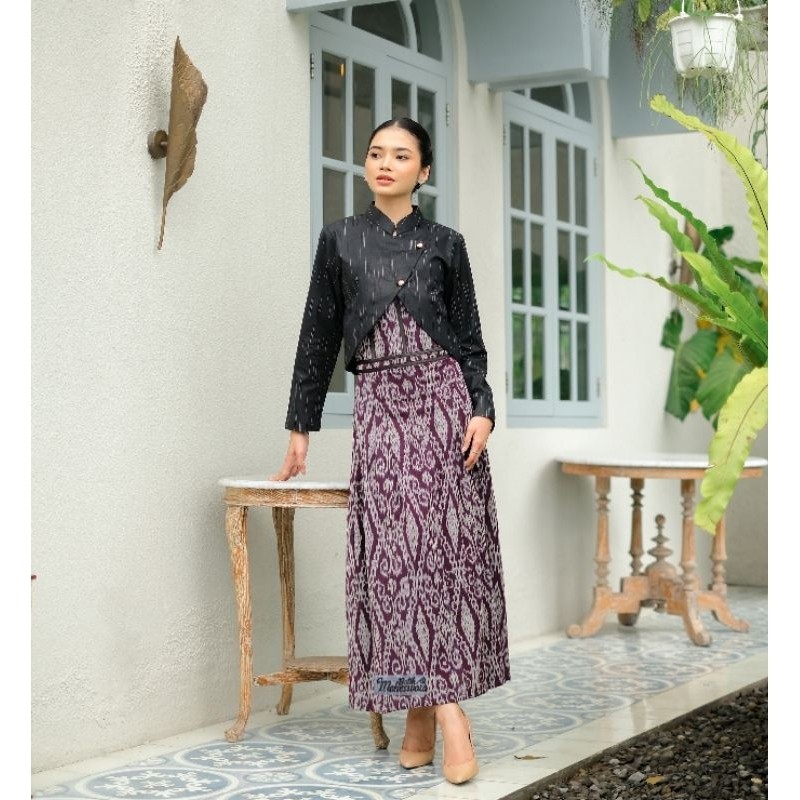 Jual One set atasan kebaya janggan bawahan rok batik tenun etnik ...