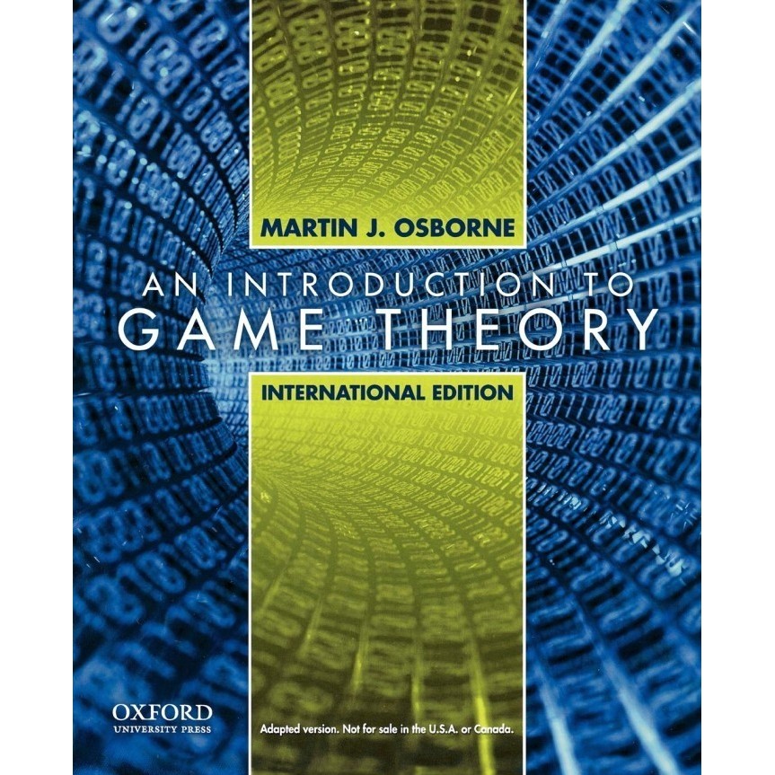 Jual Buku Baru An Introduction to Game Theory by Martin J. Osborne G ...