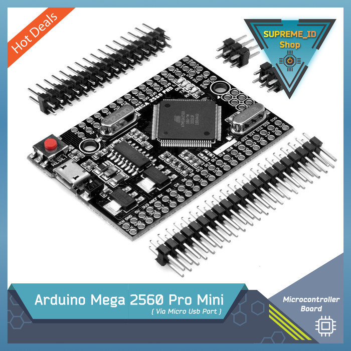 Jual Arduino Mega ATmega2560 R3 Pro Mini ATmega2560-16AU USB CH340G ...