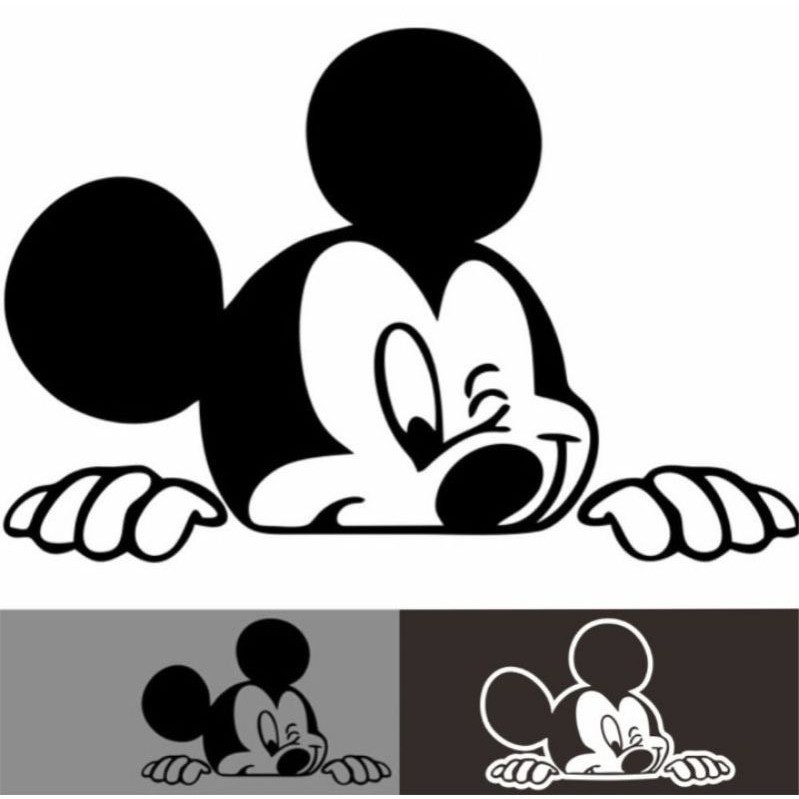 Jual Sticker Stiker Mickey Mouse / Stiker Intip / Stiker Jdm Keren ...