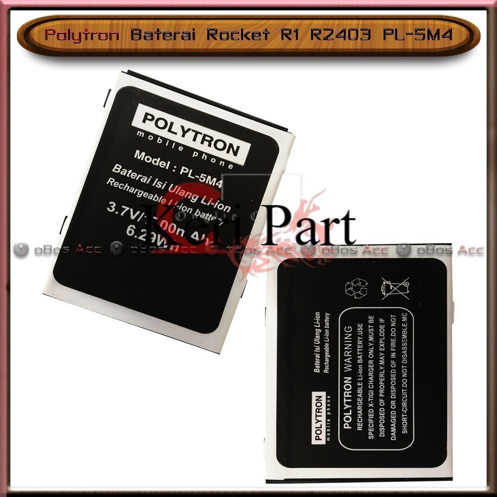 Jual Baterai Polytron Rocket R1 R2403 PL-5M4 PL5M4 Roket Original Batre ...