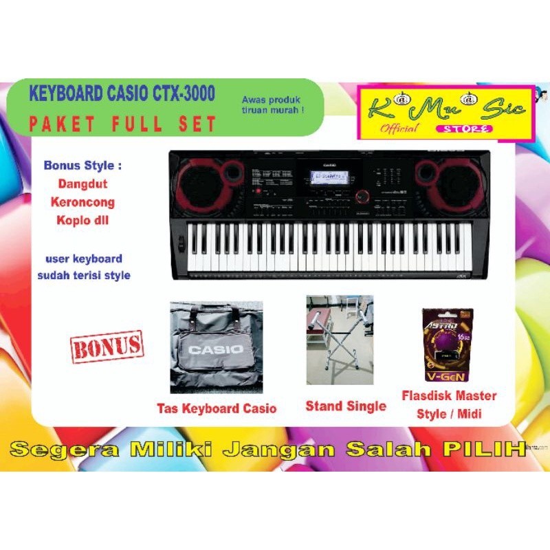 Jual Casio Keyboard Ctx Ct X Ctx Ctx Paket Atau