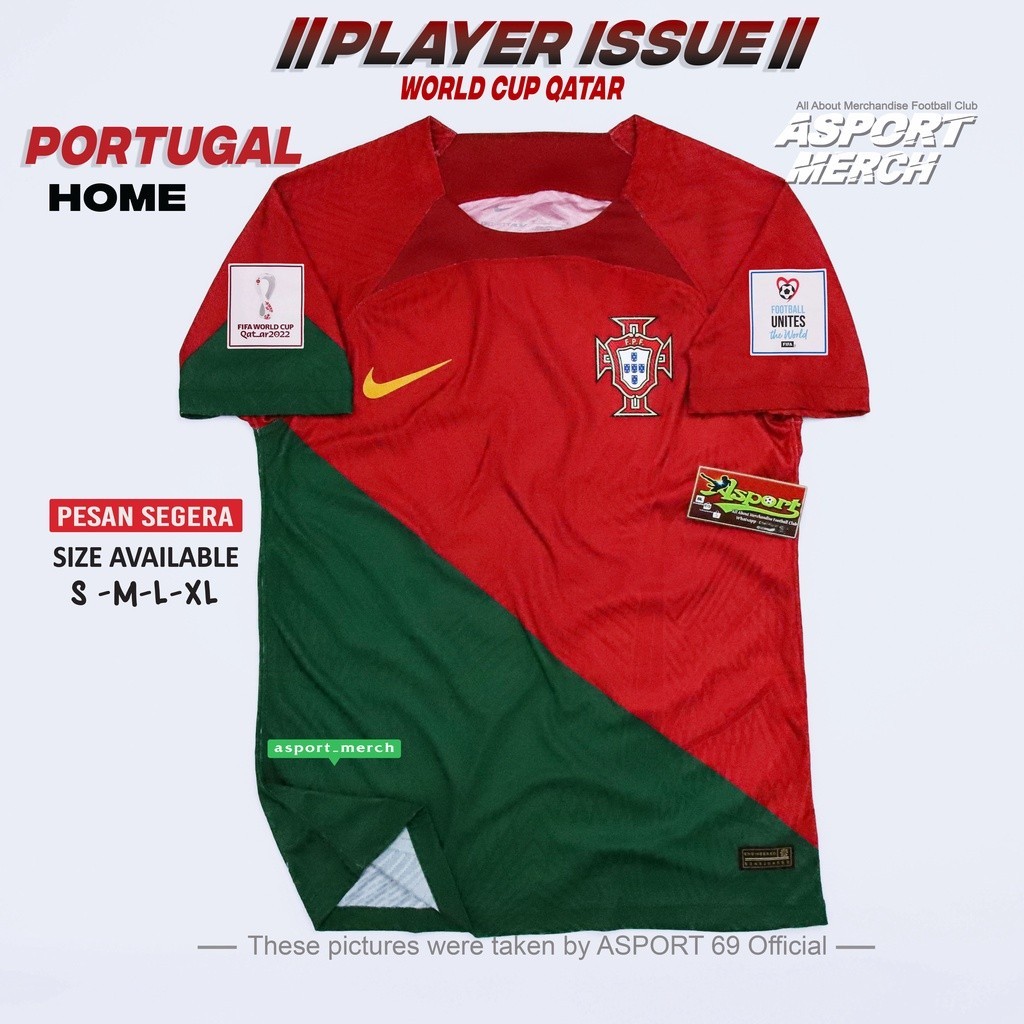 Jual JERSEY PORTUGAL HOME WORLDCUP 2022 2023 PLAYER ISSUE JERSEY ...