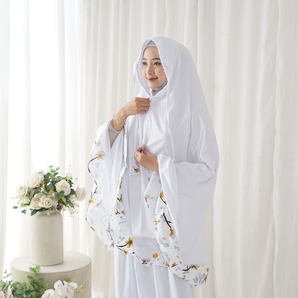 Mukena Santri - Lubna Series Nude Pearl / Mukena Gontor / Mukena Santriwati