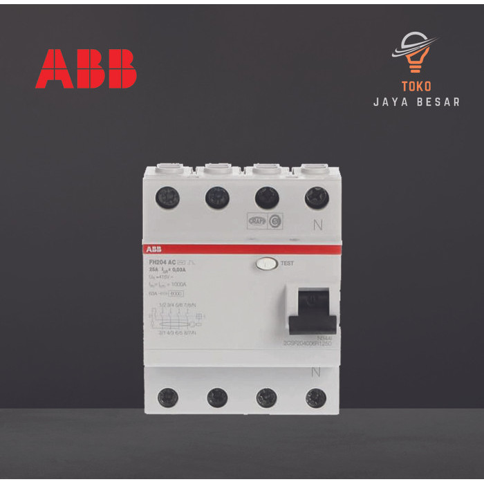 Jual ABB - RCCB 4P 25 A F 204 AC-25 30 mA | Shopee Indonesia