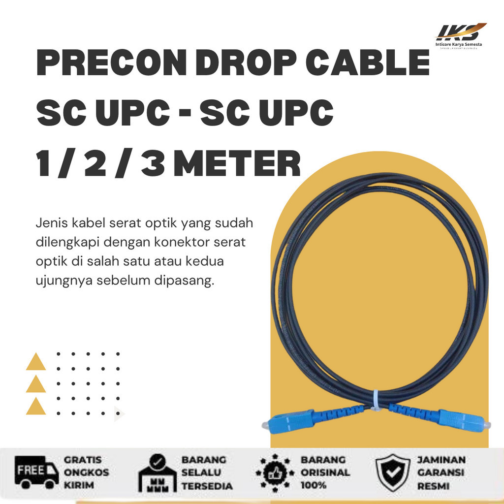 Jual Precon Drop Cable / Patch Cord Outdoor 1M / 2M / 3M SC UPC - SC ...