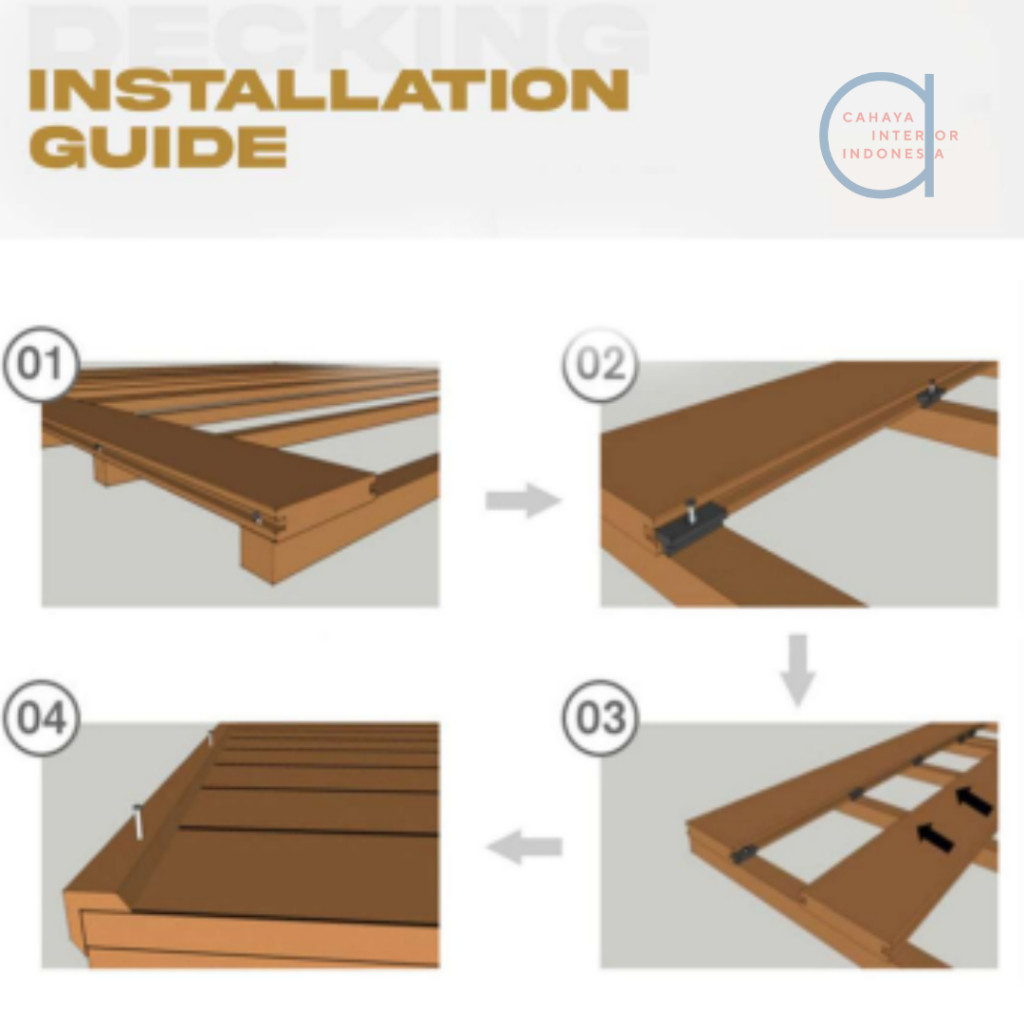 Jual KISABA WOOD DECKING FLOORING outdoor uk 290 x 14 x 2 cm Lantai ...