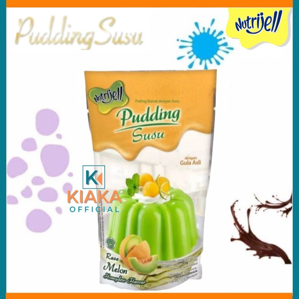 Jual Puding Susu Rasa Melon Santan Lapis Nutrijell Varian Rasa Bubuk