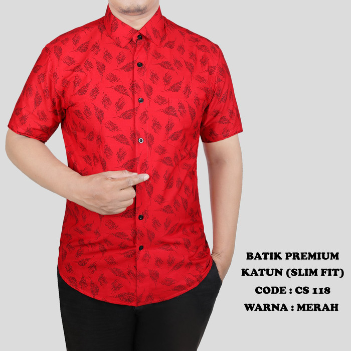 Jual BAJU KEMEJA BATIK PRIA EDISI IMLEK CS 62 - M | Shopee Indonesia