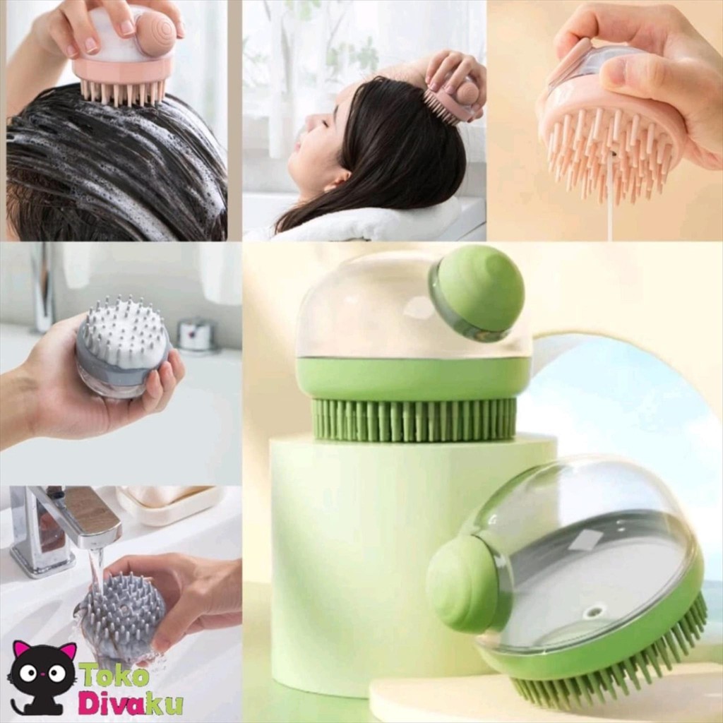 Jual TAC010 SILIKON SHAMPOO SCALP SHOWER CUCI TUBUH RAMBUT PIJAT SIKAT ...
