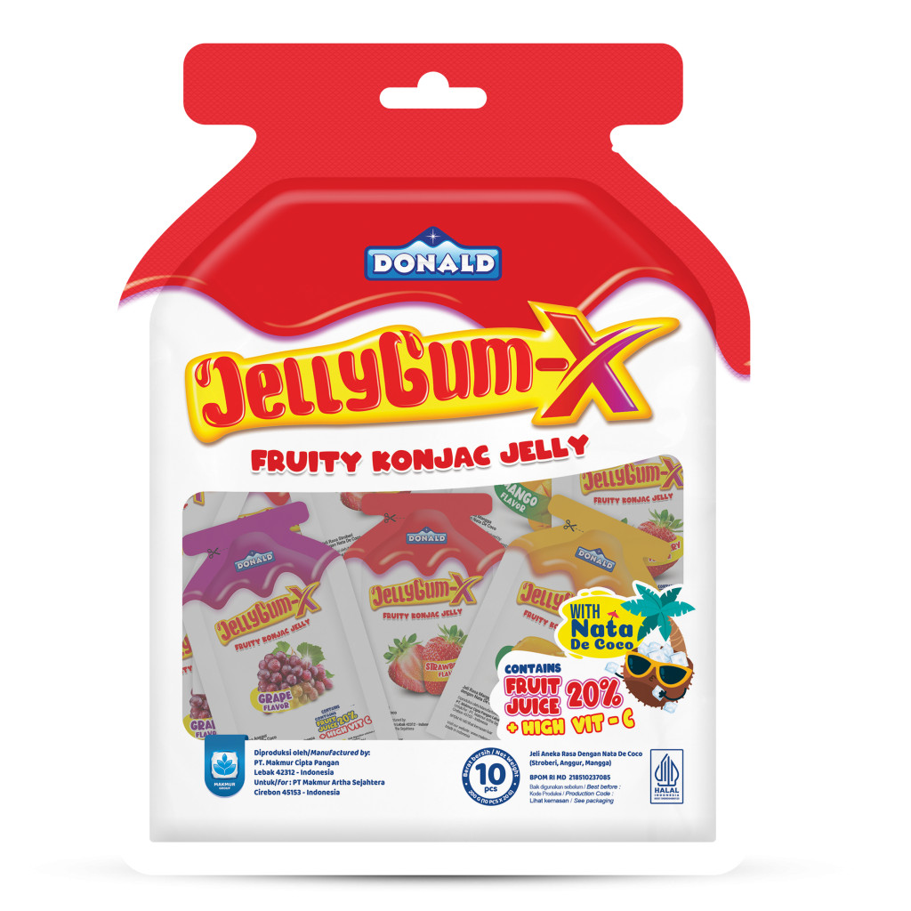 Jual Donald Jelly Gum X (Konyaku Jelly) Rasa Buah With Nata De Coco 20Gr Shopee Indonesia
