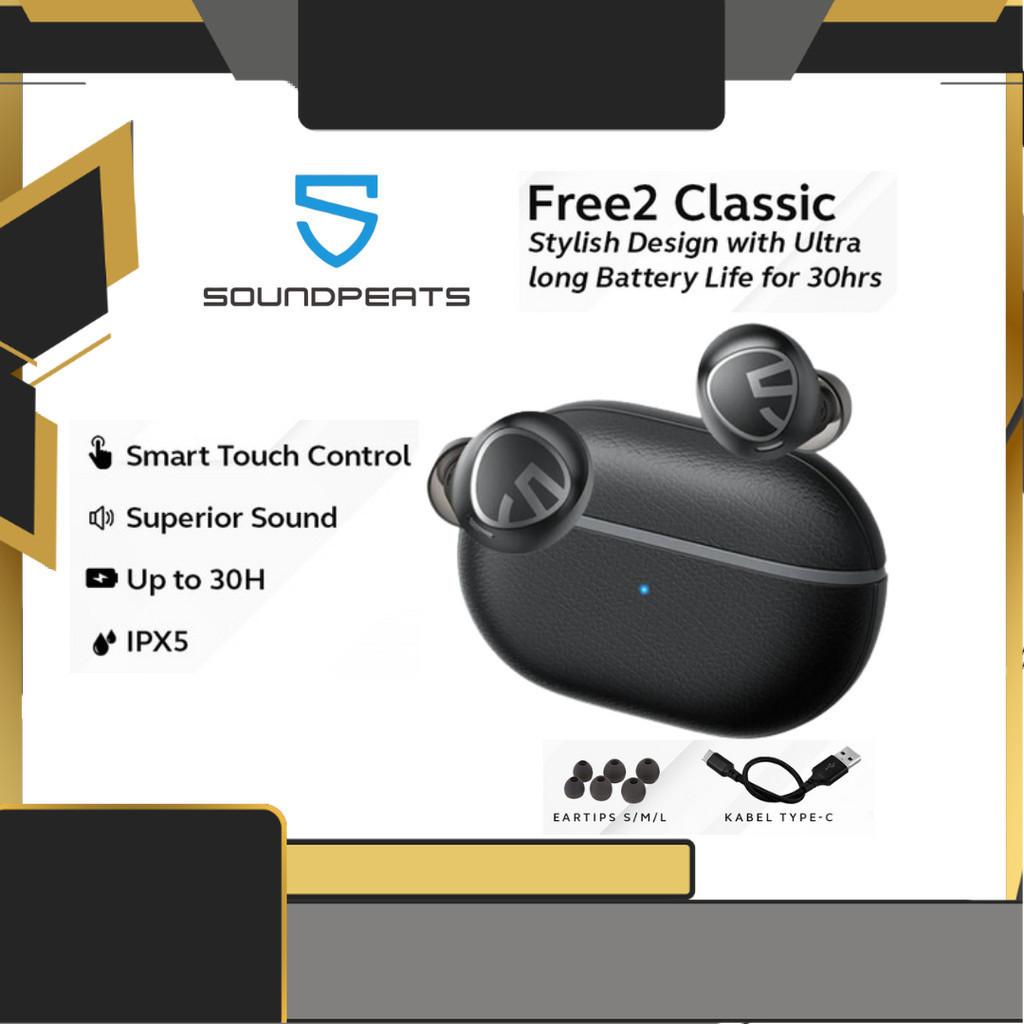 Jual SoundPeats Free2 Classic True Wireless Earbuds Free 2 Classic ...