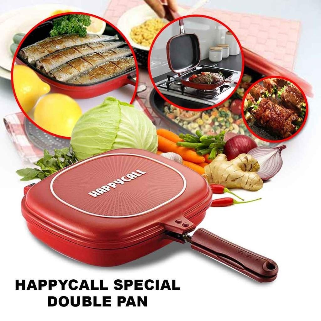 Jual HAPPYCALL DOUBLE PAN 32CM / GRILLER HC 32CM / PANGGANGAN HAPPY ...