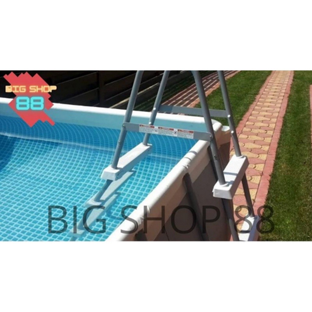 Jual INTEX KOLAM RENANG PORTABLE PRISM POOL FRAME POOL 3 METER FREE ...