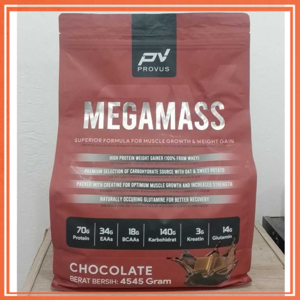 Jual Provus Mega Mass 10 lbs Susu Gainer Protein Penggemuk Penambah ...