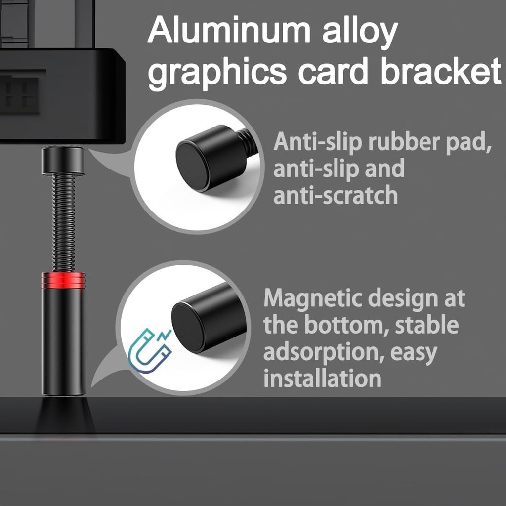 Jual Magnetik Holder VGA Adjust Stand Graphics Card Holder Support ...
