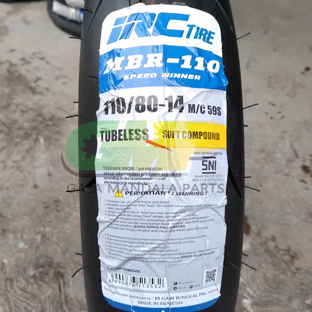 IRC MBR-110: Ban Soft Compound Harian yang Aman untuk Musim Hujan, Siap Temani Petualangan Anda