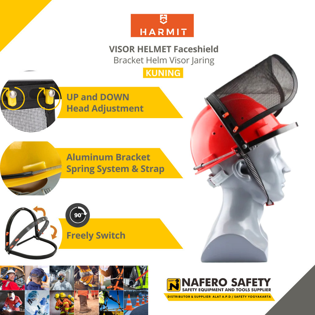 Jual Face Shield Bracket Visor Jaring Jala untuk Semua Jenis Helm ...