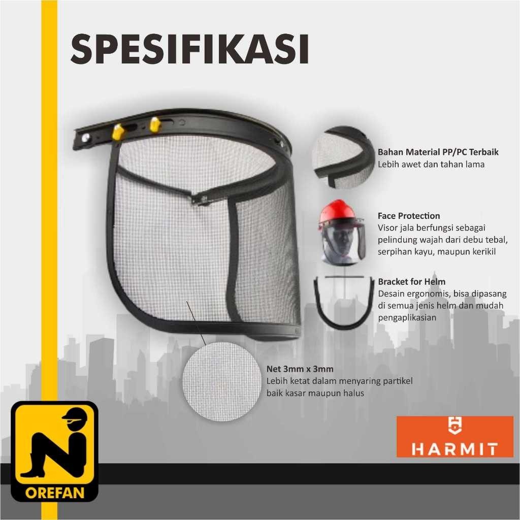 Jual Face Shield Bracket Visor Jaring Jala untuk Helm Proyek Adjustable ...