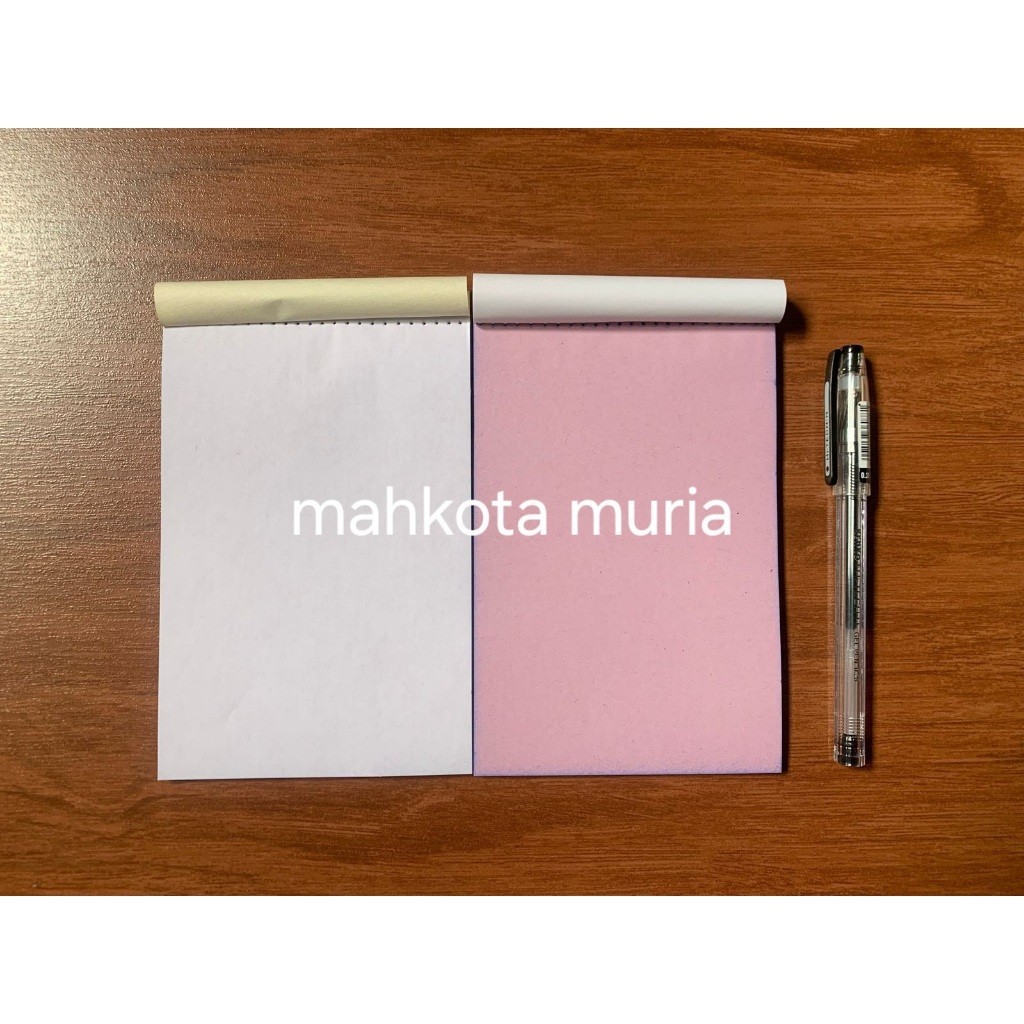 Jual Nota Polos 2 Ply, NCR 2 Ply, Nota Kosongan Ukuran 1/4 Folio ...