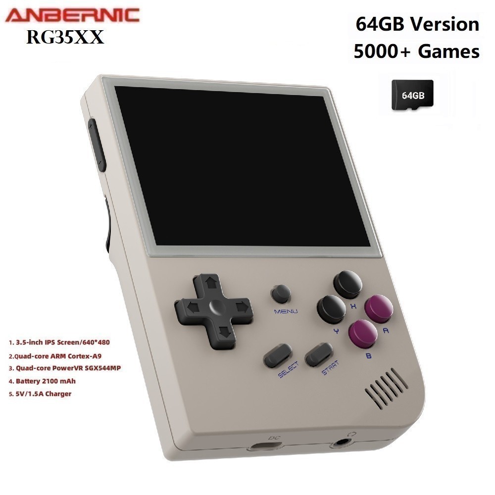 Jual ANBERNIC RG35XX 64GB Emulator Retro Game Console 3.5-inch IPS ...