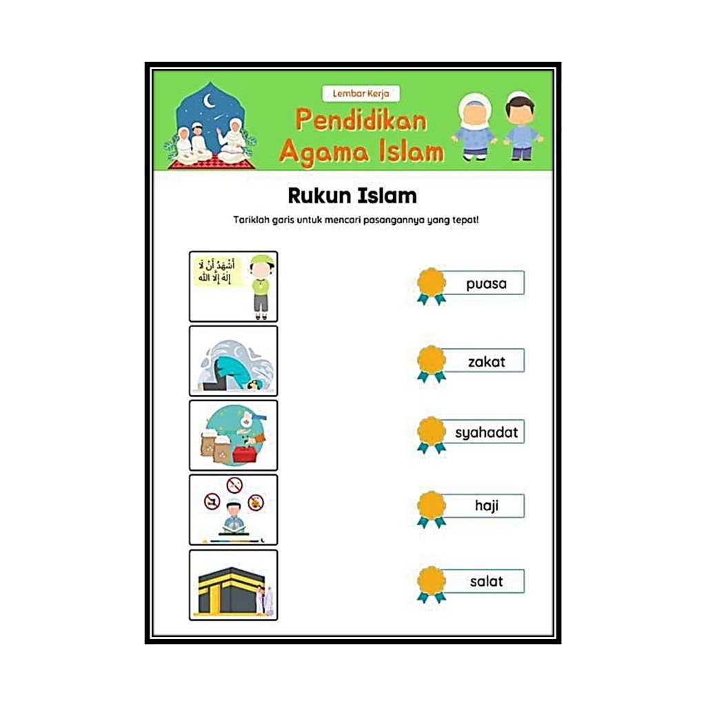 Jual Buku Anak Islami Rukun Iman dan Rukun Islam - Buku Belajar Anak ...