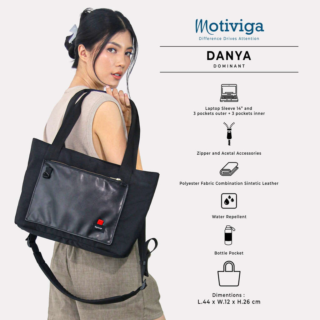 Jual Motiviga Tas Totebag Jinjing Wanita Danya Dominant | Shopee Indonesia