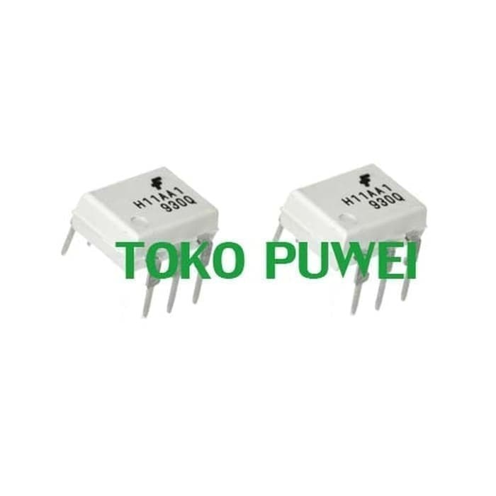 Jual H11AA1 h 11 AA 1 AC Input Phototransistor Optocouplers DIP 6 pin ...