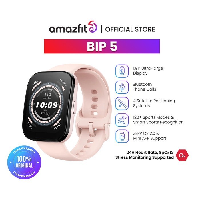 Jual Amazfit Bip 5 Smartwatch Bluetooth Phone Call GPS Smart Watch