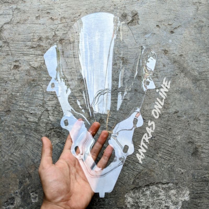 Jual windshield R15 v2 model jenong bening riben dan Hitam pekat ...