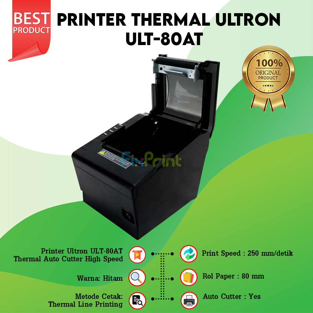 Jual Printer Thermal Kasir Ultron IWare ULT80AT 80mm IWare ULT-80ATII ...