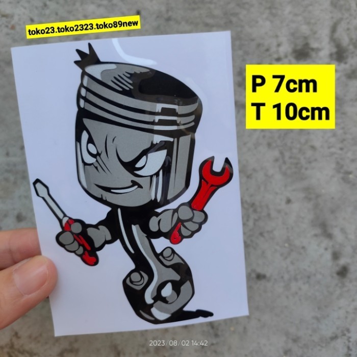 Jual stiker motor keren gambar piston sticker cutting | Shopee Indonesia