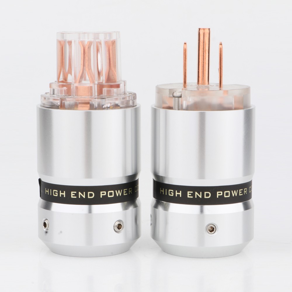 Jual Preffair Hi End Audio P080TE Pure Copper US AC Power Plug HIFI ...