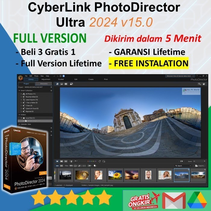 Jual CyberLink PowerDirector Ultimate 2024 V22.0.22 Fullversion ...