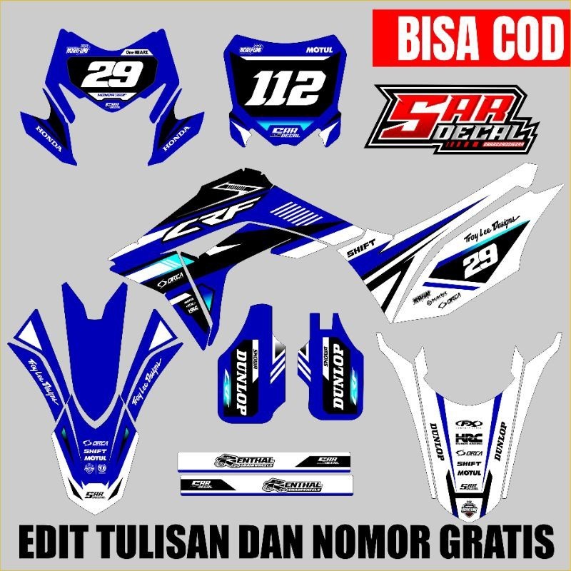 Jual DECAL CRF 150L RAINBOW FULL BODY - DECAL SUPERMOTO MOTO CROSS ...