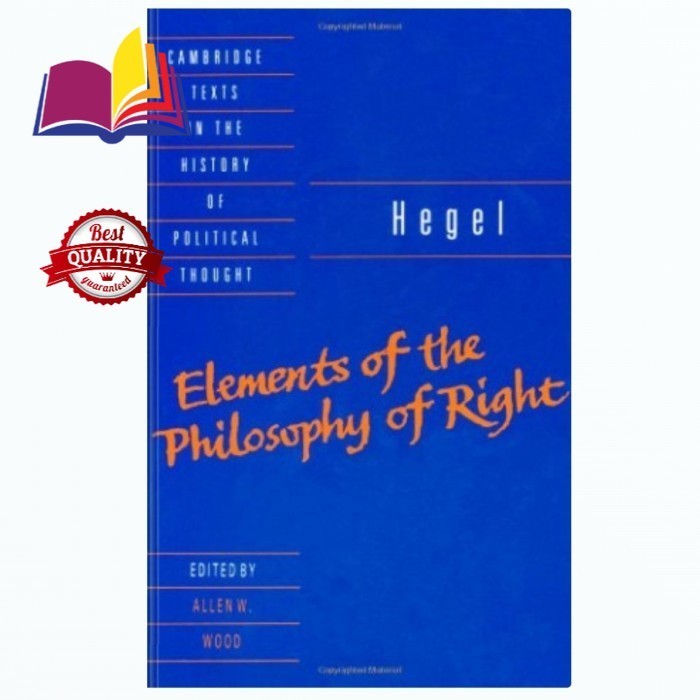 Jual elements of the philosophy of right georg wilhelm fredrich hegel