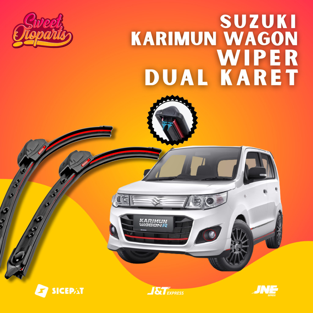 Jual 2 PCS Wiper Dual Blade - Suzuki Karimun Wagon R - Wiper 2 Lapis ...