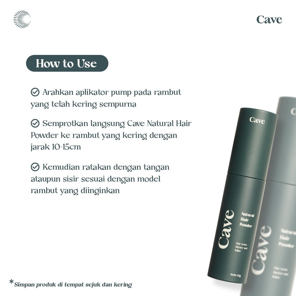 Jual Cave Natural Hair Powder 10 gr Cave | Shopee Indonesia