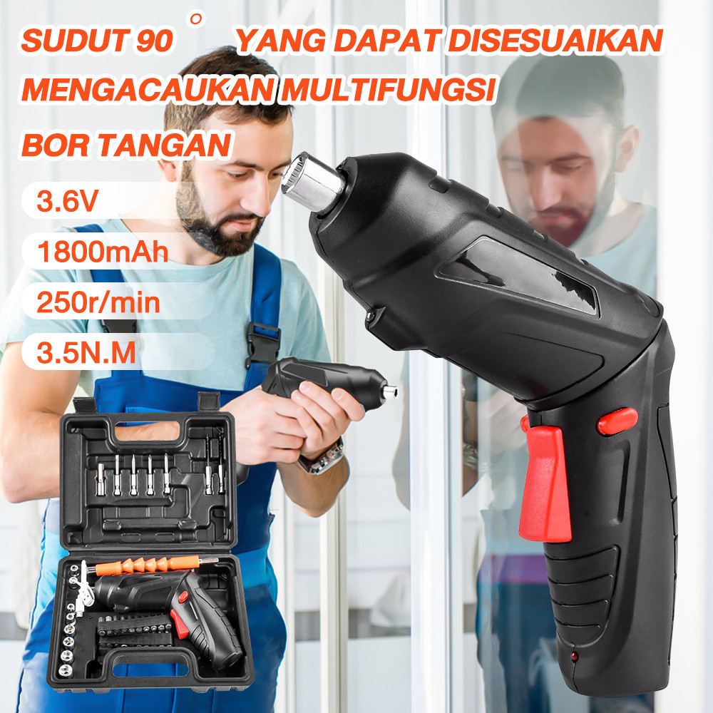 Jual Mesin Bor Cordless Mini Pcs Set V Cordless Set Screwdriver Baterai Bor Mini Obeng